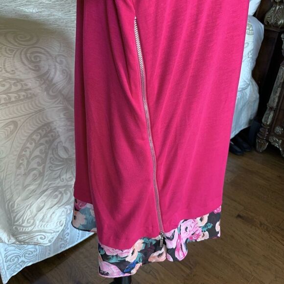 Kate & Mallory Zipper Pink Tunic Dress/Top - Picture 5 of 14